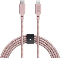 Native Union Belt кабель XL USB-C/Lightning Rose