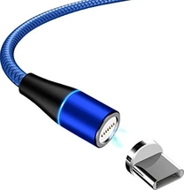 Ysjjzrl magnetic кабель для зарядки USB type-C LED 1m blue