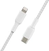 Belkin BoostCharge Braided USB-C to Lightning кабель 2.0m white