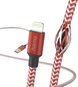 Hama кабель для зарядки reflective USB-A/Lightning 1.5m нейлоновий red