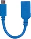 Manhattan SuperSpeed USB-C connection cable USB 3.2 Gen 1 type C-plug type A-socket 0.15m blue