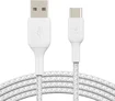 Belkin BoostCharge Braided USB-C to USB-A 1.0m white