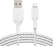 Belkin BoostCharge Braided USB-A to Lightning 1.0m white