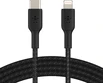 Belkin BoostCharge Braided USB-C to Lightning кабель 1.0m black