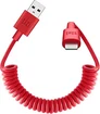 Equinux tizi spiral cable Apple Lightning red