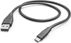 Hama кабель для зарядки USB-A/USB-C 1.5m black