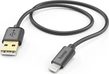 Hama кабель для зарядки USB-A/Lightning 1.5m black