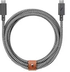 Native Union Belt cable Pro 100W USB-C/USB-C zebra