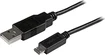 StarTech 15cm Micro USB cable - USB A on Micro B black