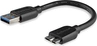 StarTech 15cm slim SuperSpeed USB 3.0 A on Micro B кабель St/St black