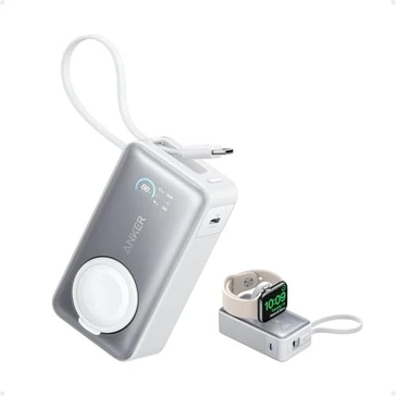 Anker MagGo Power bank (10K) for Apple Watch white