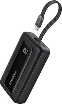 Anker Zolo Power bank (10K, 30W, built-In USB-C cable) black