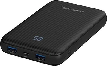 Sabrent 10000mAh USB C PD Power bank with Quick Charge 3.0 black