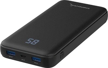 Sabrent 20000mAh USB C PD Power bank with Quick Charge 3.0 black