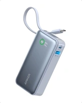 Anker Nano Power bank (30W, built-In USB-C cable) blue