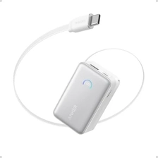 Anker Nano Powerbank 10K 45W integrated retractable USB-C cable white