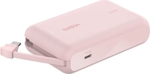 Belkin BoostCharge 10K 20W with integrated cable pink
