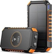 Hiluckey T11W solar Powerbank 26800mAh black/orange