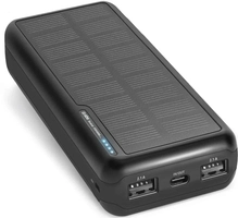 SBS Mobile solar Power bank 20000mAh black
