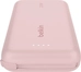 Belkin BoostCharge 10K 20W with integrated cable pink