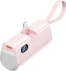 Vention Power bank 4800mAh (Lightning Interface/USB-C cable) pink