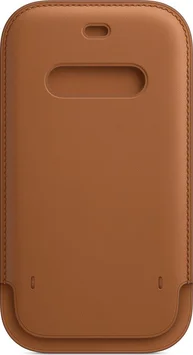 Apple iPhone 12/12 Pro Leather Sleeve with MagSafe Saddle Brown