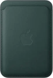 Apple iPhone Feingewebe wallet with MagSafe dark green