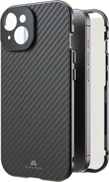Black Rock 360° glass case для Apple iPhone 15 carbon
