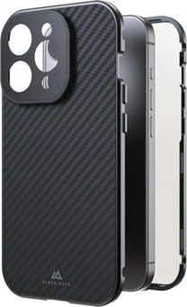 Black Rock 360° glass case для Apple iPhone 15 Pro carbon