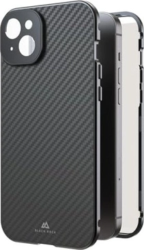 Black Rock 360° glass case для Apple iPhone 15 Plus carbon