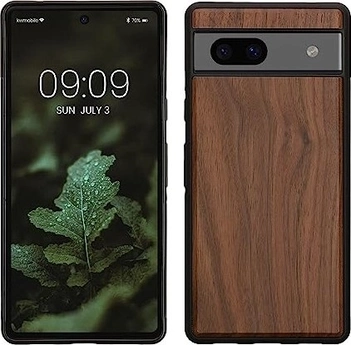 KWMobile Hard wooden Cover для Google Pixel 7a темний коричневий