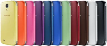 Samsung Flip Cover для Galaxy S4 yellow-green