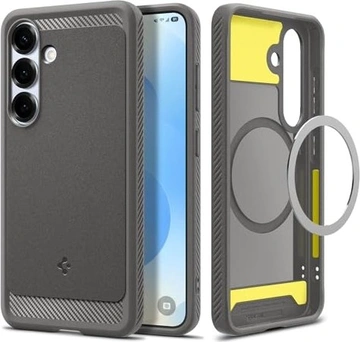 Spigen Rugged Armor (MagFit) для Samsung Galaxy S25 Marble сірий