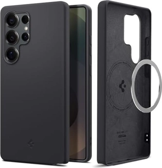 Spigen Silicone Fit (MagFit) для Samsung Galaxy S25 Ultra чорний