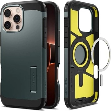 Spigen Tough Armor AI (MagFit) для Apple iPhone 16 Pro Abyss зелений