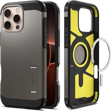 Spigen Tough Armor AI (MagFit) для Apple iPhone 16 Pro gunmetal