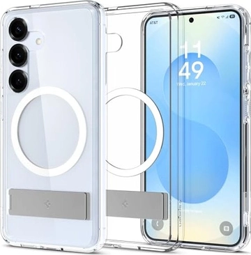 Spigen Ultra hybrid S (MagFit) для Samsung Galaxy S25 clear білий