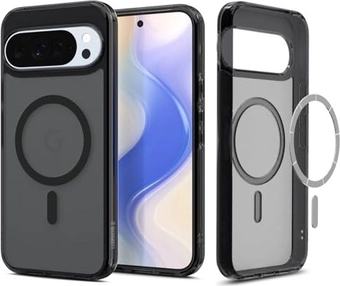 Spigen Ultra hybrid Metal ring (MagFit) для Google Pixel 10 Pro XL frost чорний