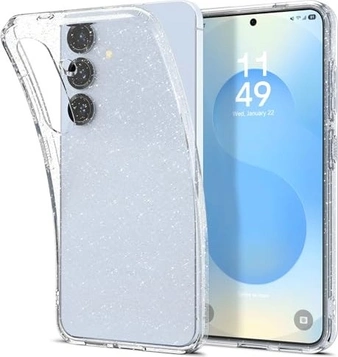 Spigen liquid Crystal Glitter для Samsung Galaxy S25+ Crystal quartz