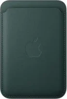 Apple iPhone Feingewebe wallet with MagSafe dark green