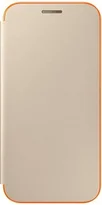 Samsung Neon Flip Cover для Galaxy A3 (2017) gold