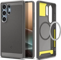 Spigen Rugged Armor (MagFit) для Samsung Galaxy S25 Ultra Marble сірий