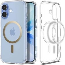 Spigen Ultra hybrid (MagFit) для Apple iPhone 17 clear золотий