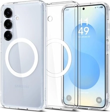Spigen Ultra hybrid (MagFit) для Samsung Galaxy S25 clear білий