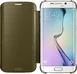 Samsung clear View Cover для Galaxy S6 Edge gold