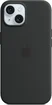 Apple silicone case with MagSafe для iPhone 15 black