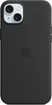 Apple silicone case with MagSafe для iPhone 15 Plus black