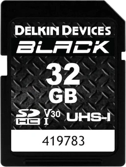 Delkin Black R90/W90 SDHC 32GB, UHS-I U3, Class 10