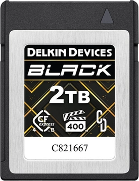 Delkin Black VPG400 R3700/W3220 CFexpress 4.0 Type B 2TB