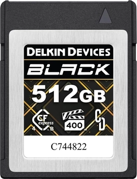 Delkin Black VPG400 R3700/W3220 CFexpress 4.0 Type B 512GB